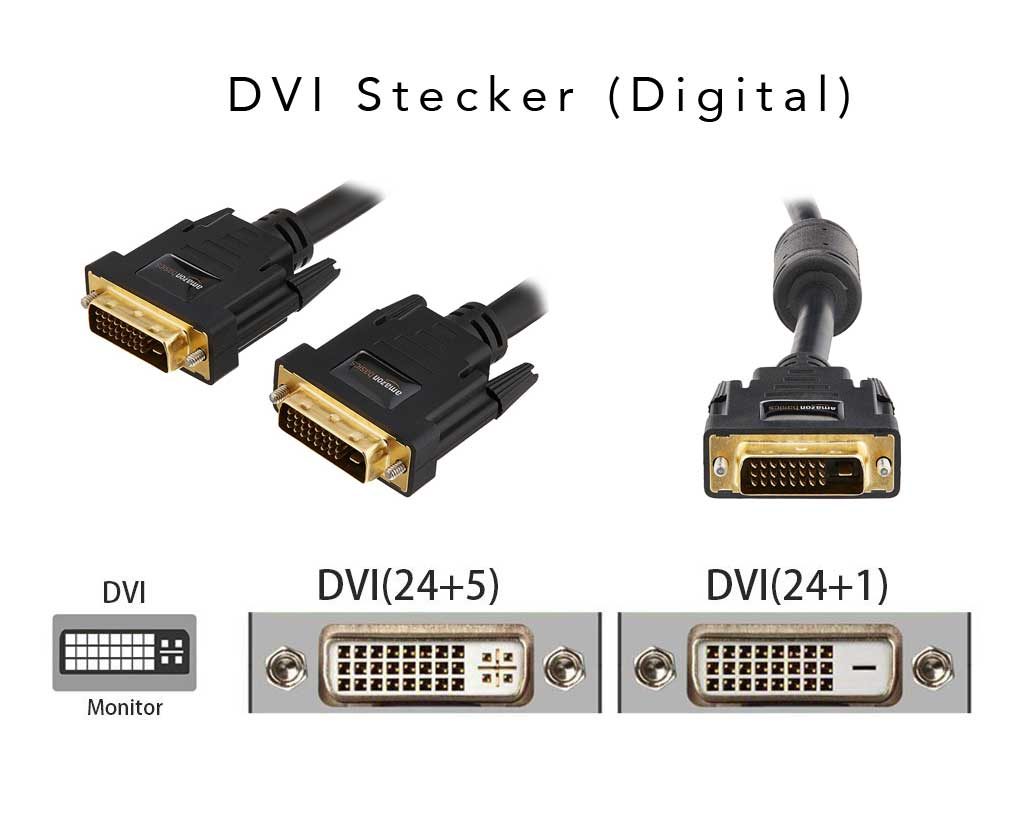 Beispiele für DVI Stecker