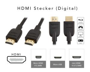 Beispiele für HDMI Stecker